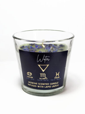 vela aromática signos de agua – jazmín & lapislázuli