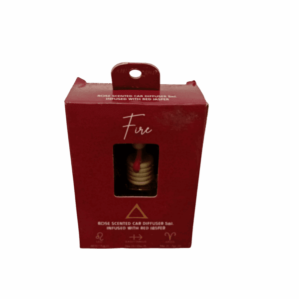 aromatizante ambiental (auto) signos de fuego (rosa & jaspe rojo)