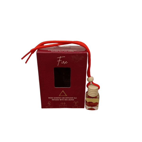 aromatizante ambiental (auto) signos de fuego (rosa & jaspe rojo)