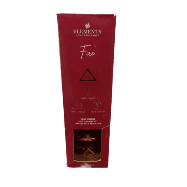 difusor de varillas signos de fuego – rosa & jaspe rojo difusor de varillas signos de fuego – rosa & jaspe rojo