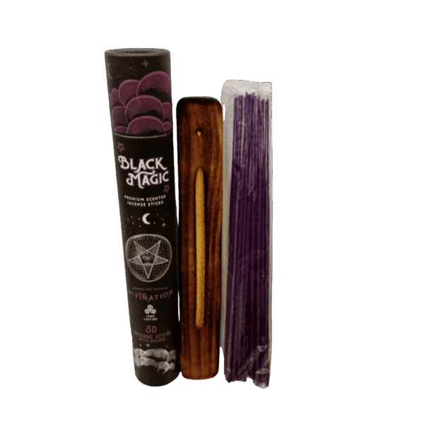 incienso adivinación 30 varitas black magic con porta incienso
