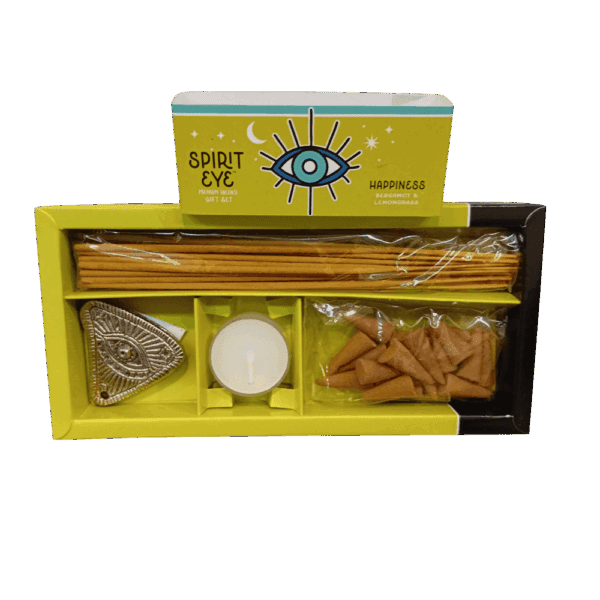 set de inciensos spirit eye – happiness bergamota & lemongrass