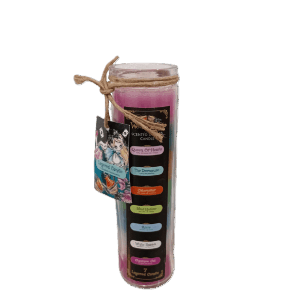 velón aromático alice in wonderland – 7 colores