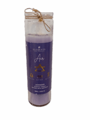 velón en frasco signos de aire (lavanda & amatista) 300g