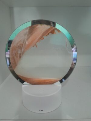 cuadro de arena con luz artístico