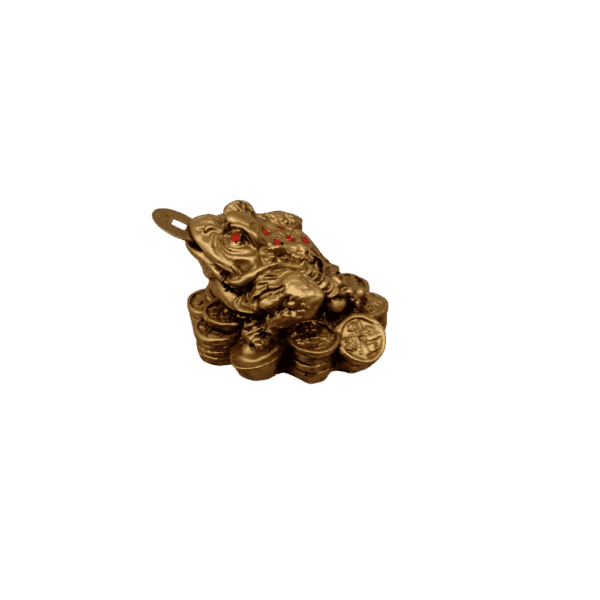 rana de tres patas – prosperidad y abundancia (6x6x6) cm