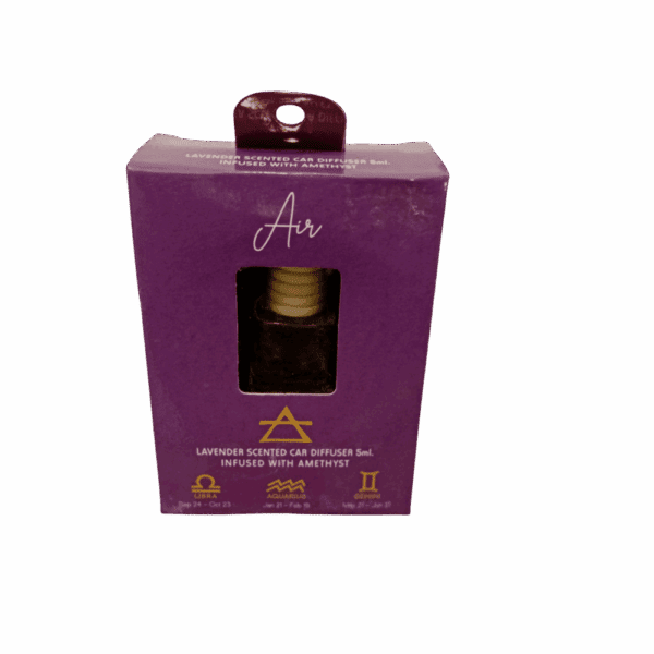 aromatizante ambiental (auto) signos de aire – lavanda & amatista