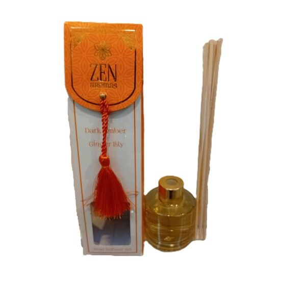 difusor de varillas zen – dark amber & ginger lily difusor de varillas zen – dark amber & ginger lily