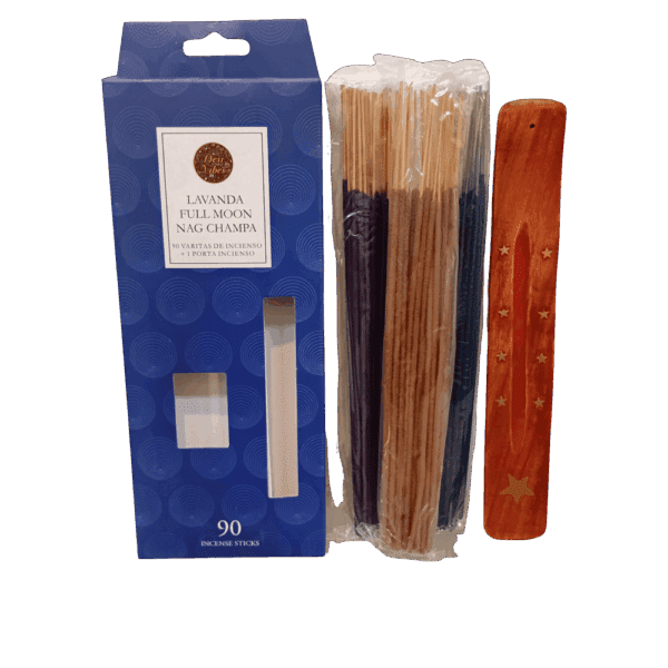 set incienso 3 aromas desi vibes (lavanda + full moon + nag champa)