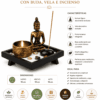 set jardín zen decorativo con buda e incienso chico set jardín zen decorativo con buda e incienso chico