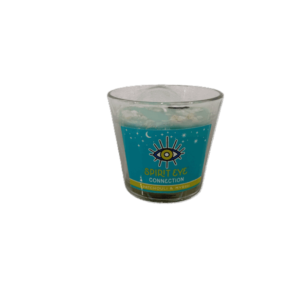 vela aromática spirit eye conexión – pachuli & mirra (larga duración)
