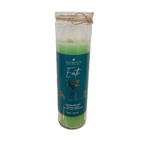 velón en frasco signos de tierra – sándalo & amazonita (300g) velón en frasco signos de tierra – sándalo & amazonita (300g)